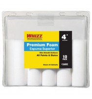 Whizz 4 inch Foam Mini Paint Roller 2-Pack Refills, White 94060